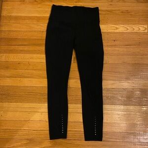 Black cropped Lululemon leggings